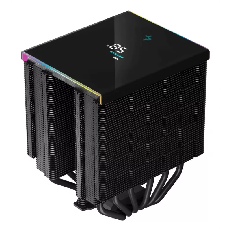 Disipador de aire para procesador DeepCool AK620 DIGITAL 12 cm Negro 1 unidad