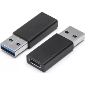 Adaptador USB-A a USB-C ShiverPeaks 14-05032, USB 3.0, negro