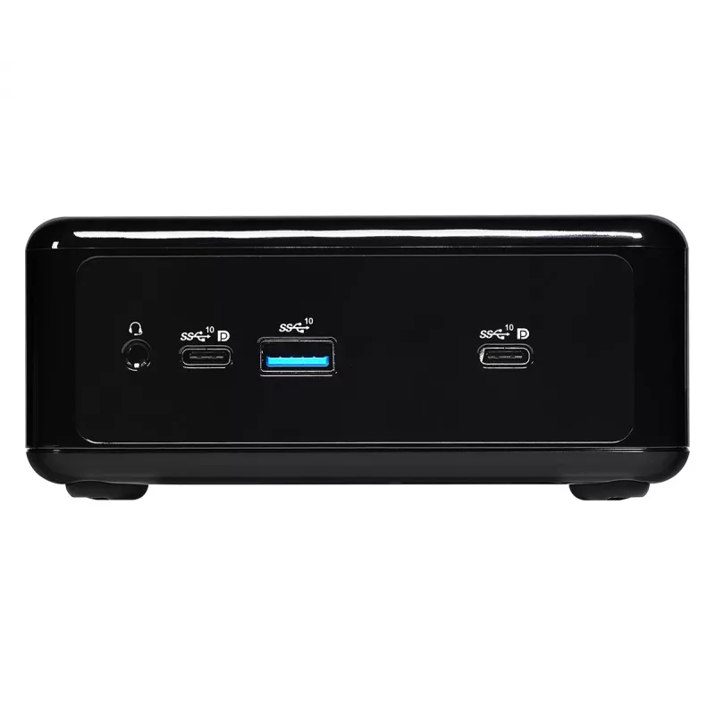 ASRock NUC BOX-1165G7 barebone PC de 0,6 l, Intel Core i7-1165G7 2,8 GHz, HDMI, USB-C, 2x LAN, DDR4, máx. 64 GB