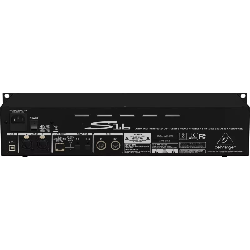 Behringer Digital Snake S16 módulo de audio