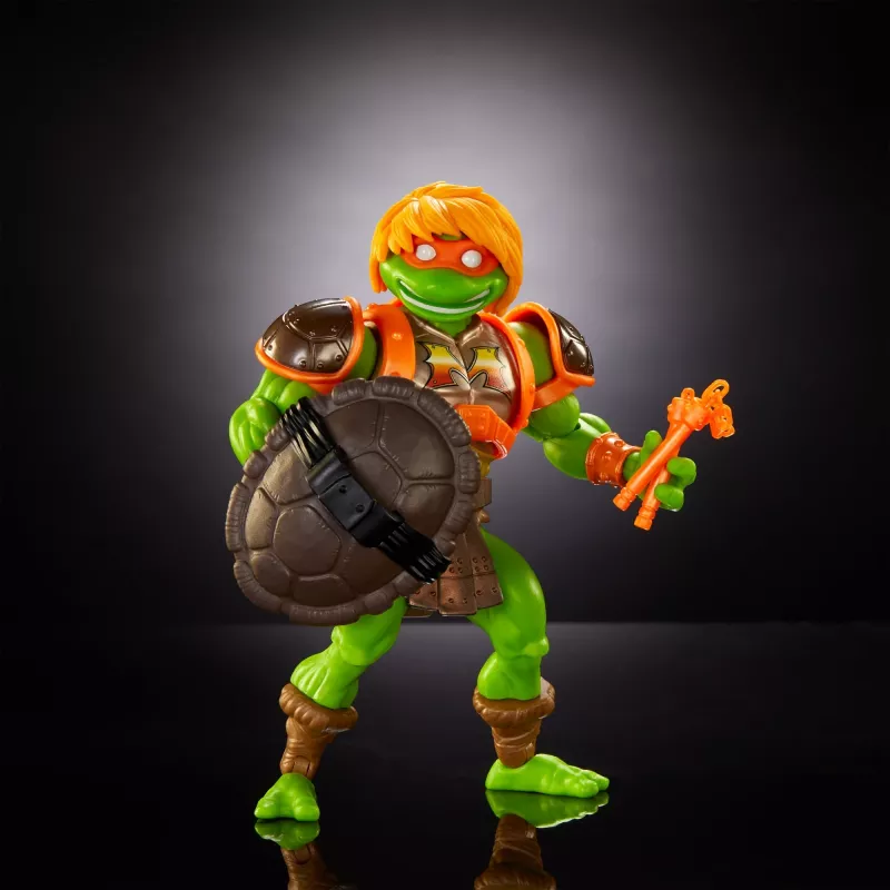 Masters of the Universe Origins Turtles of Grayskull Michelangelo, figura articulada