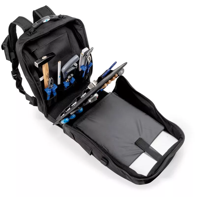 Bolsa de herramientas b&w international move negra poliéster — 430×230×350 mm, resistente a salpicaduras