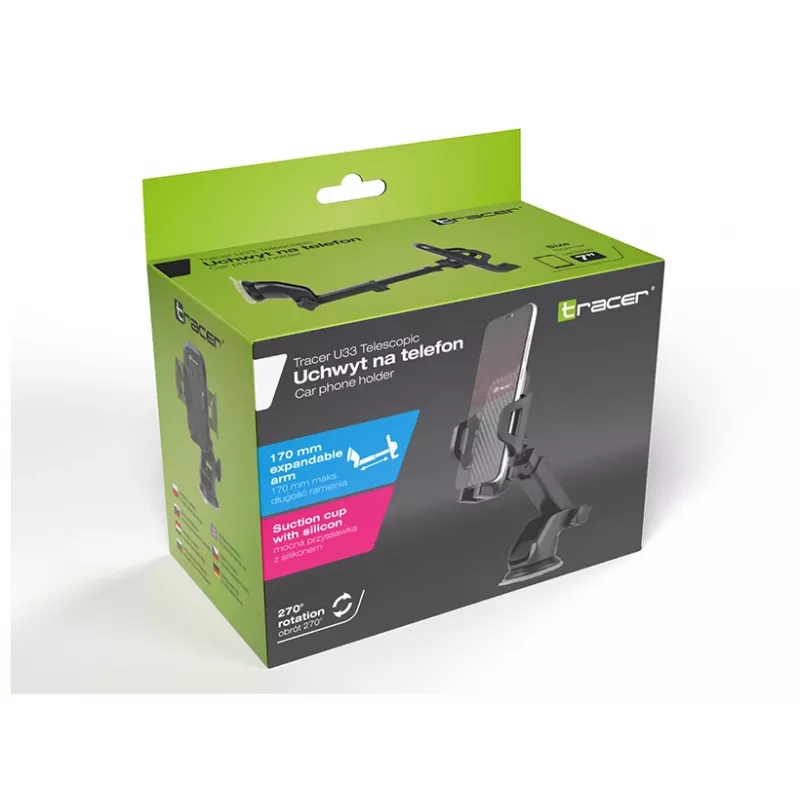 Soporte pasivo Tracer TRAUCH46871 para teléfono móvil/smartphone negro