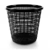Papelera 10 l, negra, plástico