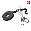 LABEL THE CABLE LTC PRO Roll Strap, rollo de cinta de velcro de doble cara, 25 m negro