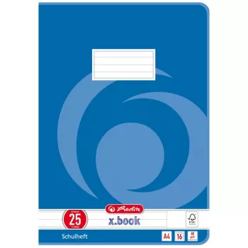 Cuaderno escolar Herlitz 3322500 azul 16 hojas rayadas