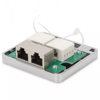 Caja de superficie Digitus CAT 6A 2 puertos