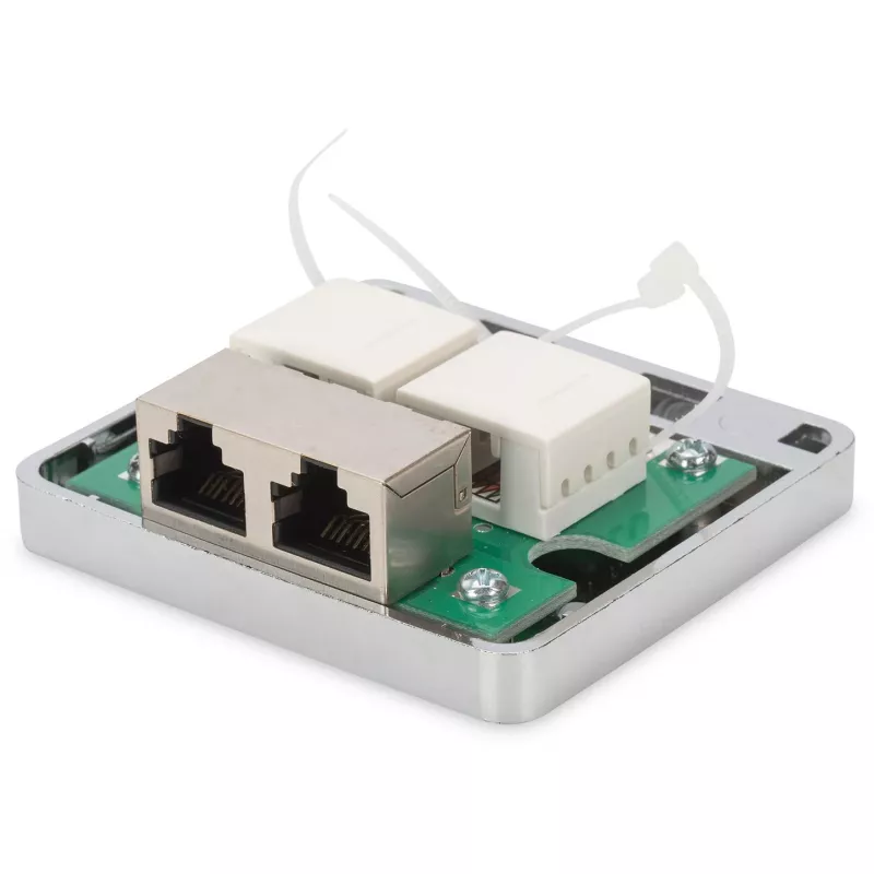 Caja de superficie Digitus CAT 6A 2 puertos
