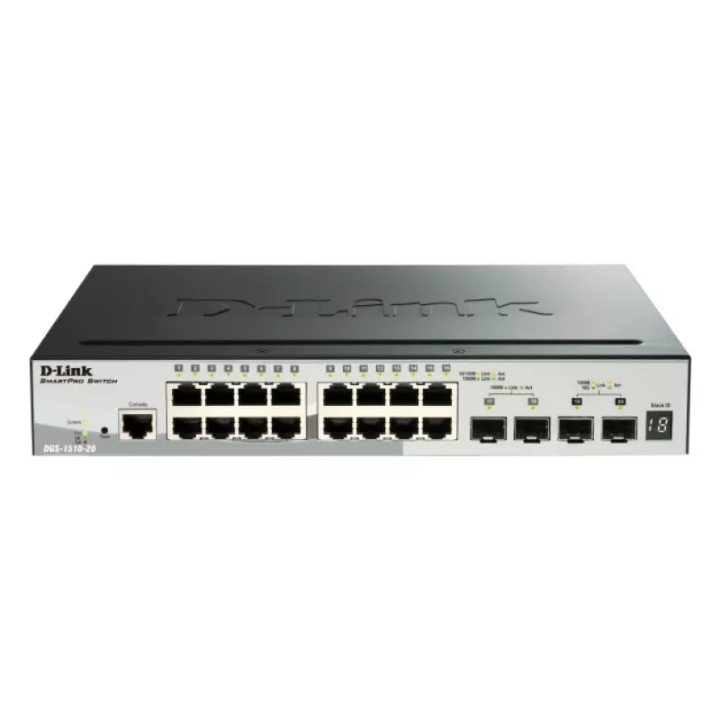 D-Link Switch Gigabit Stackable POE Smart Managed de 52 puertos con 4 x 10G SFP+