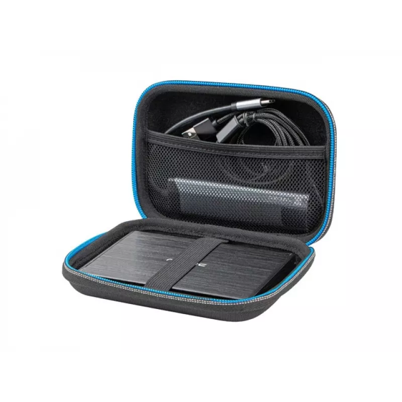 NATEC Krill 2 funda de viaje organizadora para HDD/SSD/accesorios/cables negra