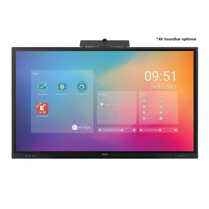 Pantalla plana para señalización digital Sharp PN-LC752 75 pulgadas LCD 4K Ultra HD 3840 x 2160