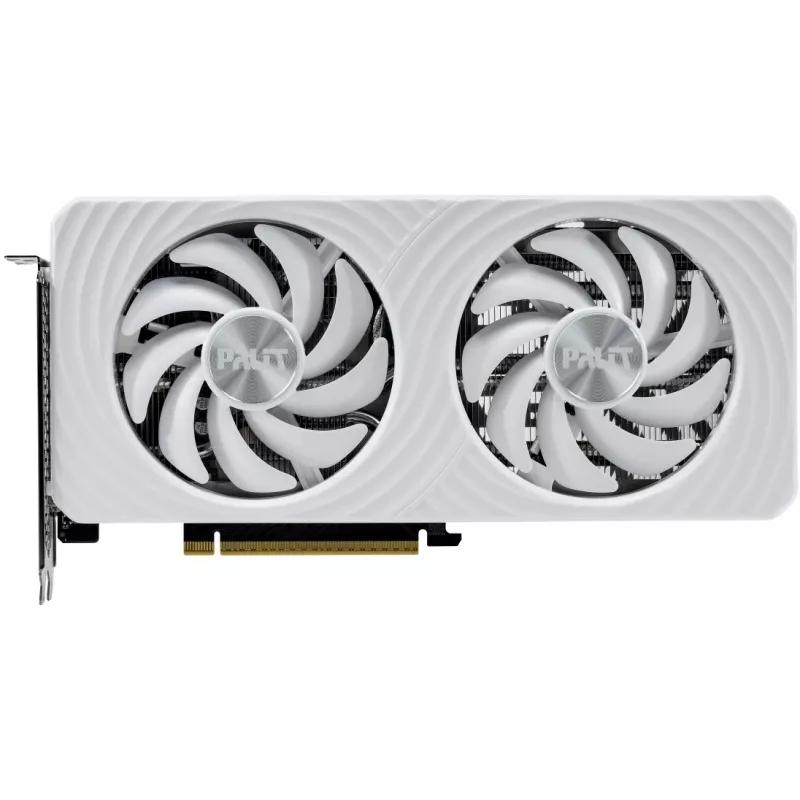 Tarjeta gráfica Palit GeForce RTX 5060 Ti White OC — GeForce RTX 5060 Ti, 16 GB GDDR7, 128 bits, PCIe 5.0, 2407 MHz