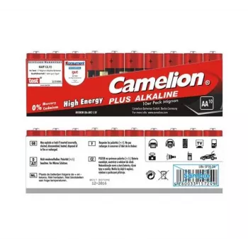 Pila desechable CAMELION LR6-SP10 AA alcalina 1,5 V, 10 uds., 49,8 mm x 1,41 cm, 24 g por unidad