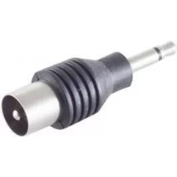 Conector de cable ShiverPeaks BS57101 3,5 mm negro acero inoxidable macho/hembra