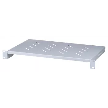 Bandeja para rack LANBERG AK-1004-S — 1U 19 pulgadas gris, 483 mm de ancho, 300 mm de profundidad, capacidad 25 kg