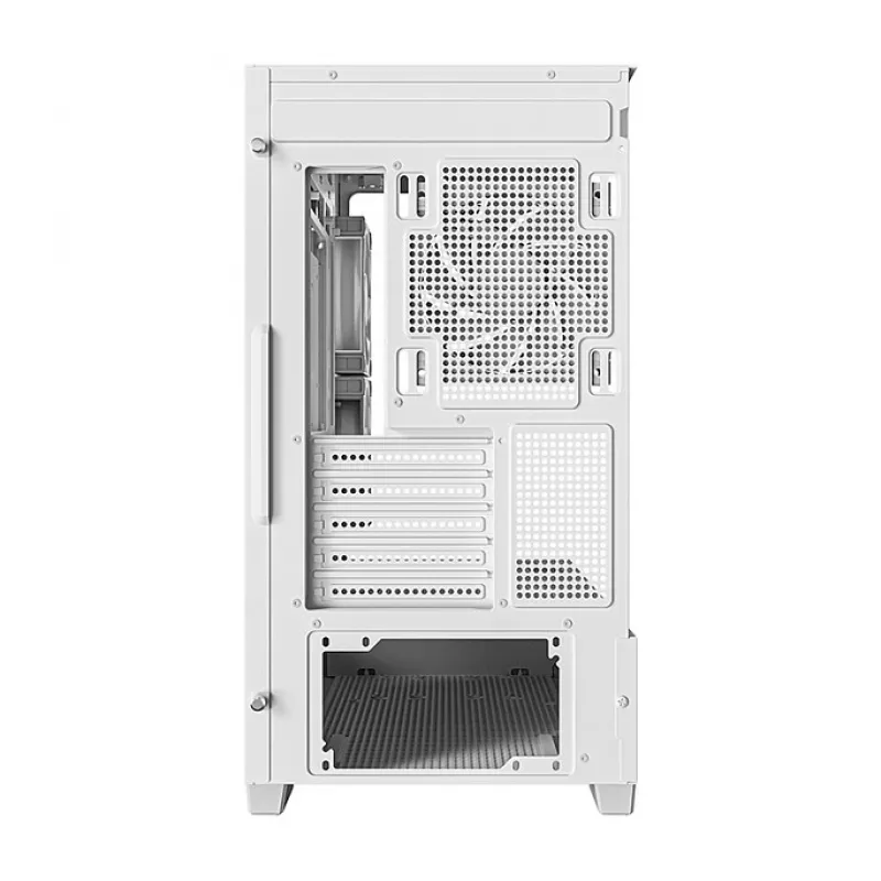 Caja semitorre PC DeepCool CG380 3F WH — Blanca, 235×437×451 mm, compatible con 2,5