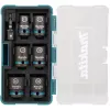 Makita E-16592 Llave de vaso para atornillador de impacto Juego de llaves de vaso negro, turquesa