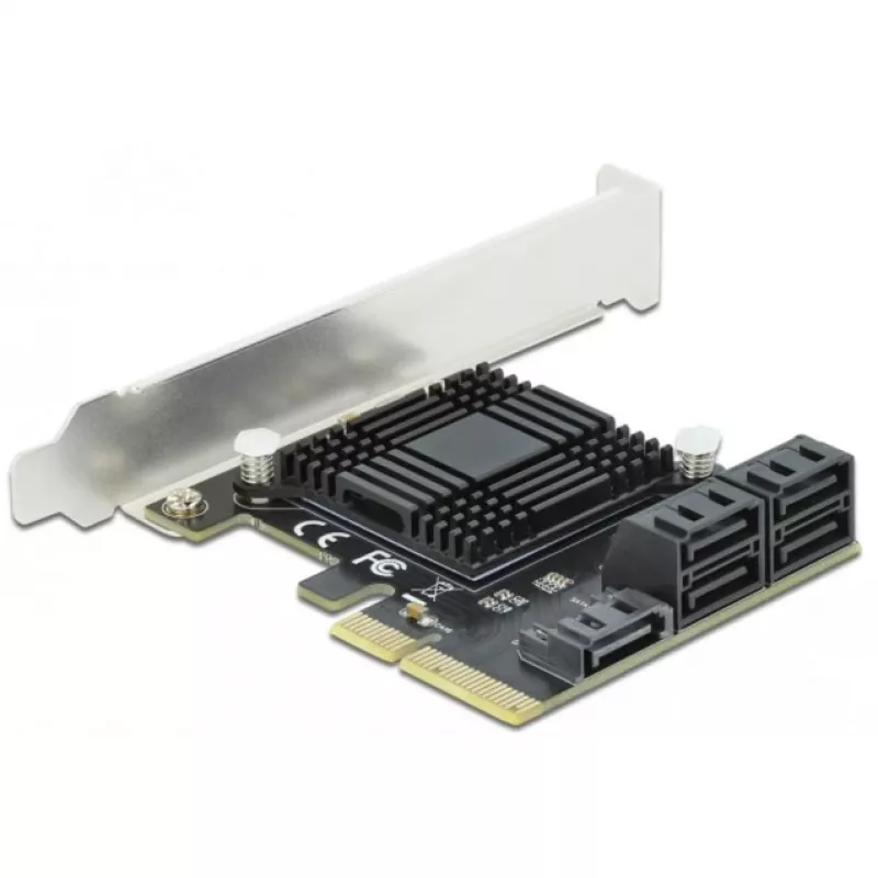 Tarjeta SATA PCI Express x4 DeLOCK 5 puertos formato Low Profile