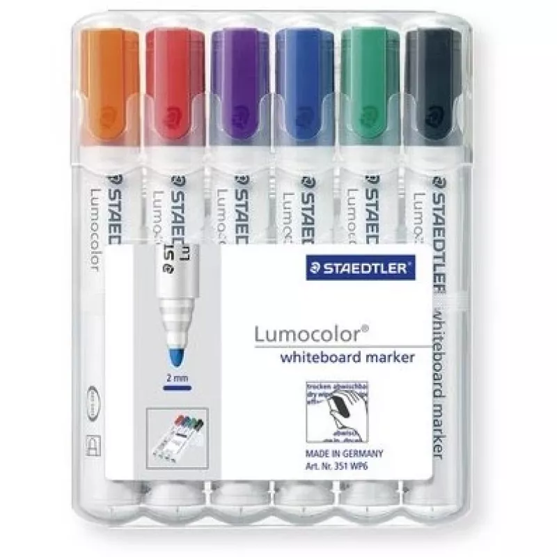 Rotulador Staedtler Lumocolor Whiteboard 351 6 uds. Punta redonda