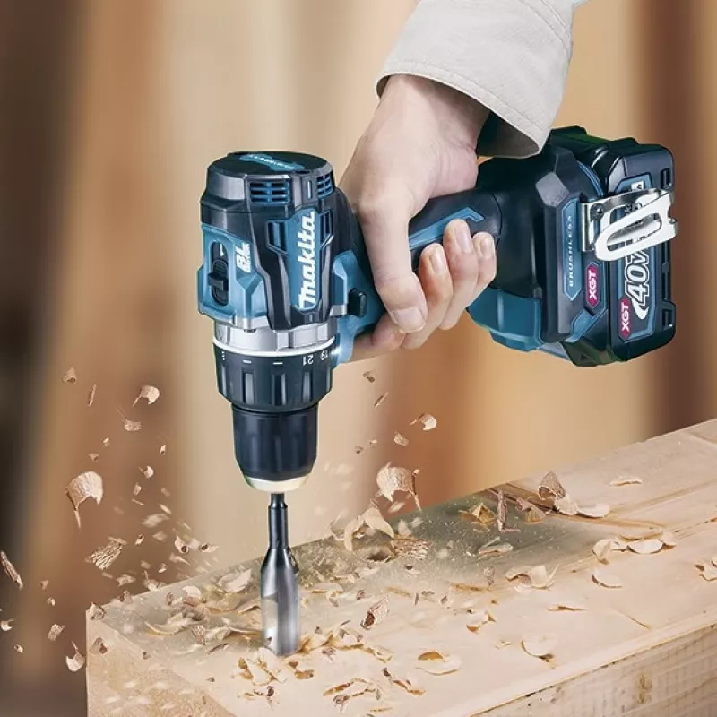 Makita DF002GZ - taladro atornillador - batería - 2 velocidades - portabrocas de llave 13 mm - 64 N·m - 164 mm - sin batería - 40 V (DF002GZ)