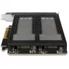 Rack de almacenamiento móvil RAIDSONIC ToughArmor MB842MP-B — 2 bahías extraíbles para M.2 NVMe, PCIe 4.0 x16