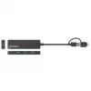 Dock/Hub combo USB-C y USB-A Manhattan, Puertos (4): USB-A (x4), 5 Gbit/s (USB 3.2 Gen1 también conocido como USB 3.0), alimentado por USB (no requiere fuente de alimentación externa)