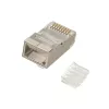 Extralink CAT6 FTP RJ45 Conector 8P8C Conector/Conector hembra Transparente