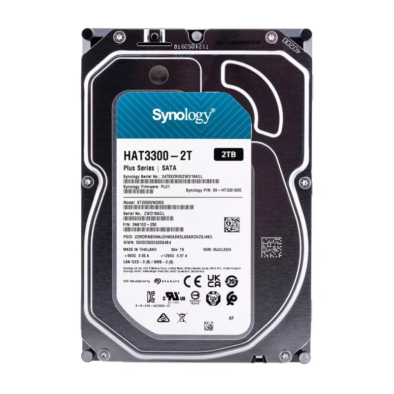Synology Plus Series HAT3300 - disco duro - 2 TB - interno - 3.5
