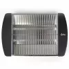 Jata JETT1587 tostadora, 400 W, 2 barras de cuarzo, bandeja recogemigas extraíble, acero inoxidable, negra