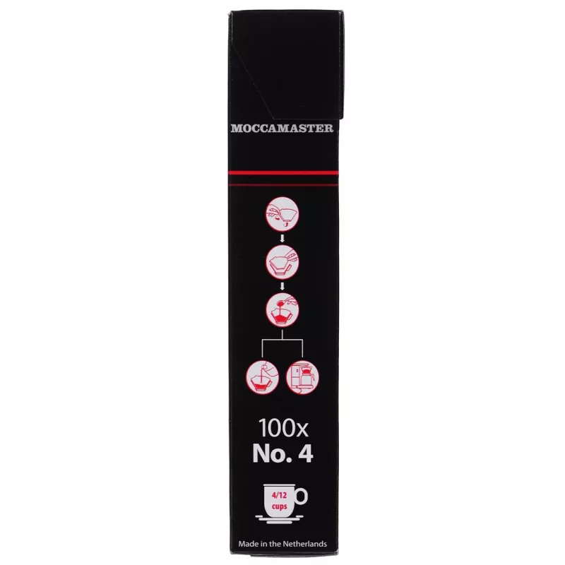 Filtro de café MOCCAMASTER 85022 — filtro de papel, blanco, pack de 100