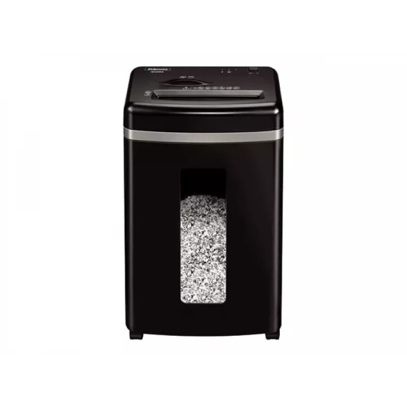 Destructora de documentos Fellowes Powershred 450M microcorte, capacidad 9 hojas, 2 x 12 mm, contenedor de 22 litros, negro