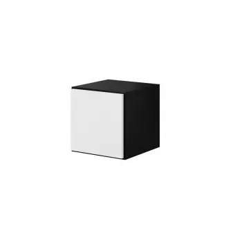 Armario cerrado de almacenaje Cama ROCO RO5 37/37/39 negro/negro/blanco