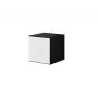 Armario cerrado de almacenaje Cama ROCO RO5 37/37/39 negro/negro/blanco
