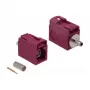 Conector macho coaxial DELOCK 89710 — FAKRA L macho, contactos dorados, 13,8×21×9,5 mm