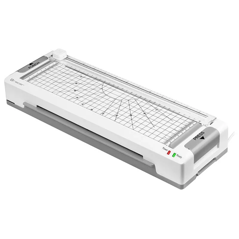 Plastificadora Tracer A4 TRL-7 todo en uno frío/caliente, blanco