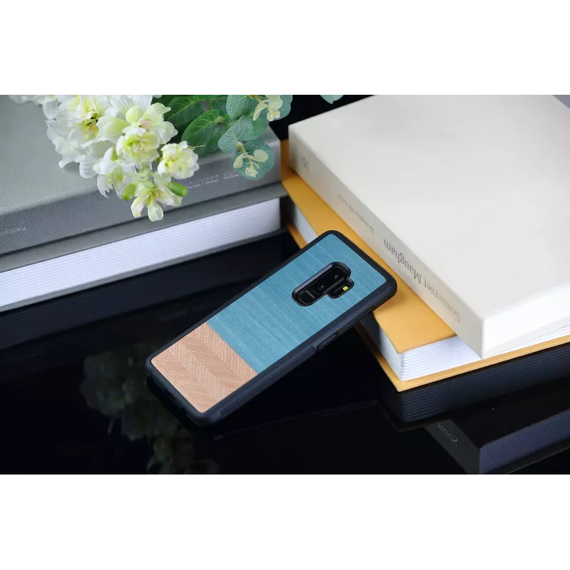 Funda para smartphone Man and Wood para Samsung Galaxy S9 Plus — Denim negro