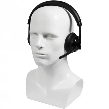 Auriculares inalámbricos Plusonic W320 Dual DECT Estéreo — auriculares DECT estéreo inalámbricos, compatibles con base dual