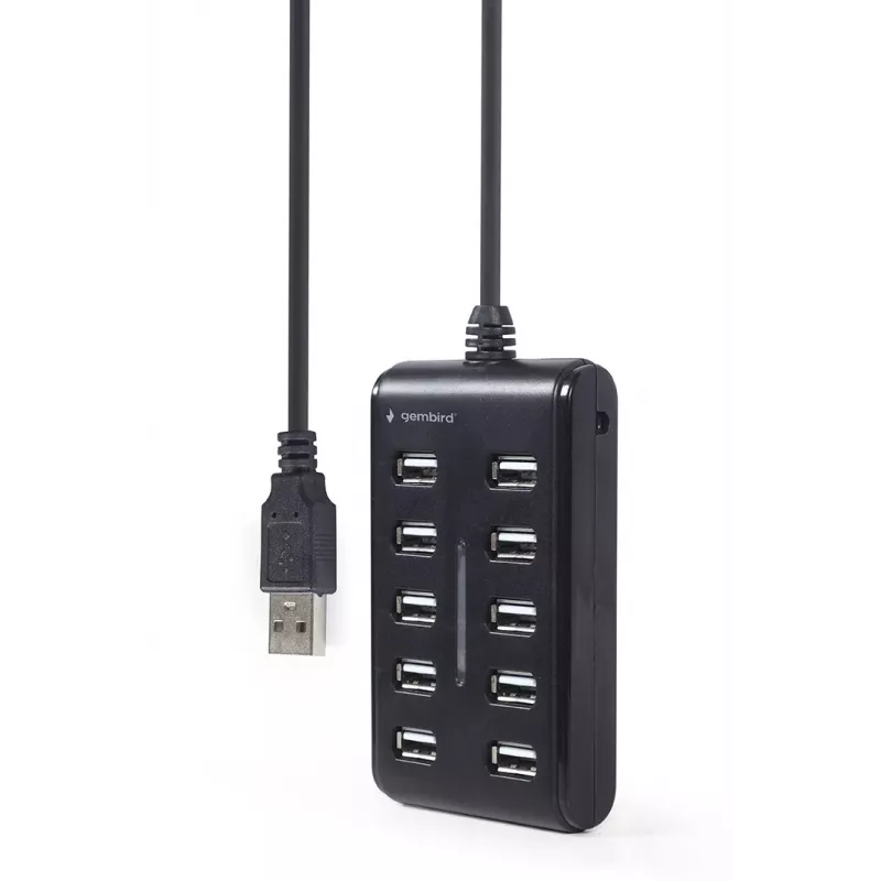 Hub USB Gembird UHB-U2P10P-01 — hub USB 2.0 de 10 puertos