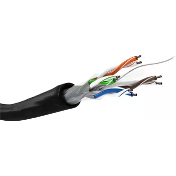 Cable de red Goobay CAT 6 U/UTP 100 m negro