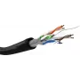 Cable de red Goobay CAT 6 U/UTP 100 m negro