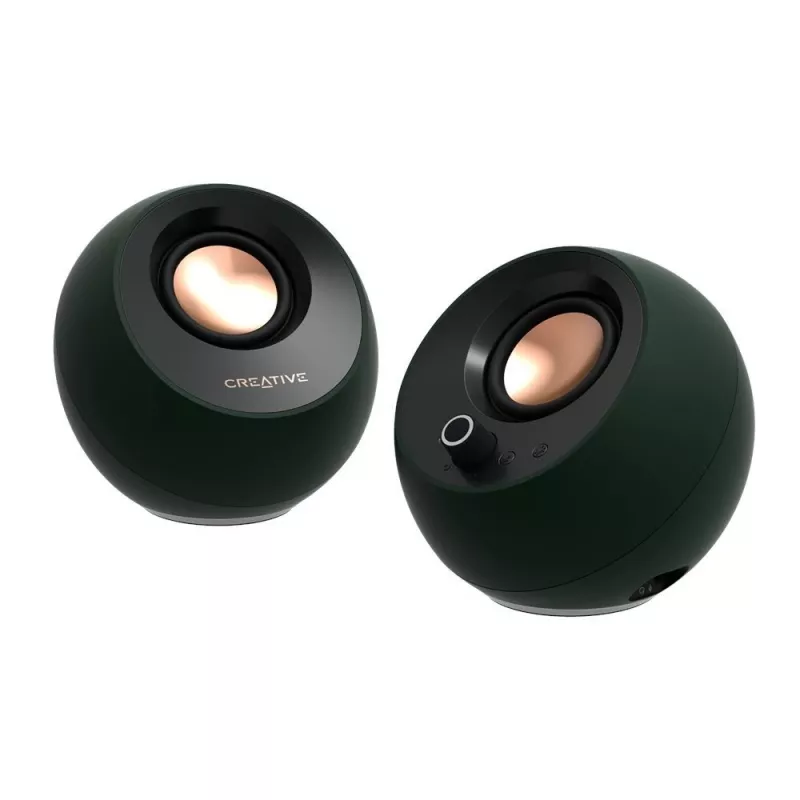Creative Labs Creative Pebble Pro - altavoces - para PC - 2.0 canales - inalámbrico - Bluetooth - USB - 30 vatios (total) (51MF1710AA000)