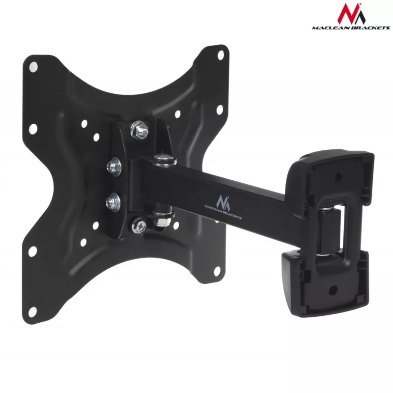 Maclean MC-741 soporte de pared para TV de 13–42 pulgadas (33–106,7 cm), VESA 75×75–200×200, máx. 25 kg, distancia a la pared 5,9–22,8 cm, negro