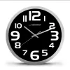 Reloj de pared de cuarzo Esperanza Zurich EHC013K, ovalado, negro/blanco