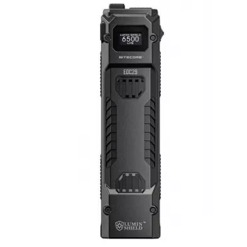Linterna de mano Nitecore EDC29 carcasa de acero inoxidable, 2 LED, 15–6500 lm, IP54, recargable por USB