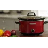 Olla de cocción lenta Crock-Pot SCV400RD 3,5 L olla de cerámica extraíble, tapa de cristal, 2 niveles de calor