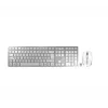 CHERRY DW 9100 teclado y ratón incluidos universal RF inalámbrico + Bluetooth nórdico plata