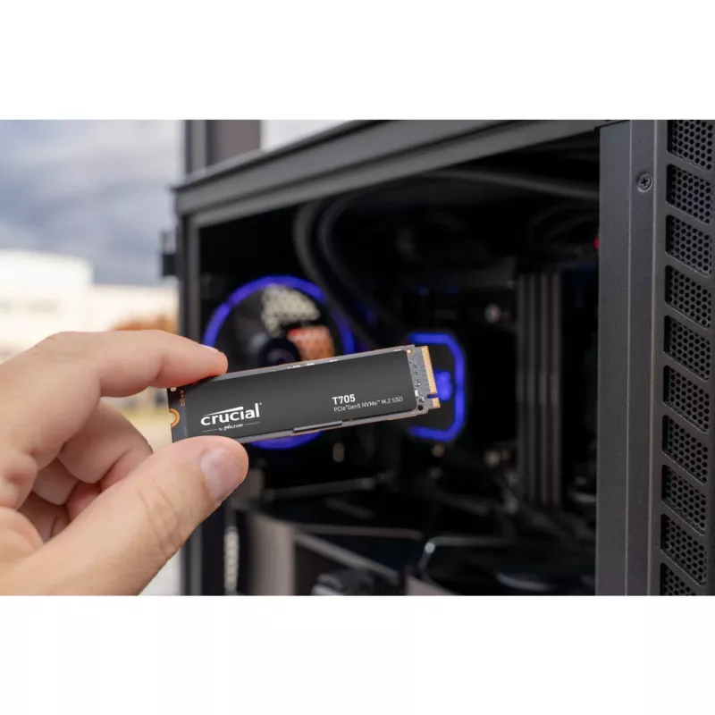 Unidad SSD Crucial T705 4TB M.2 NVMe PCIe 5.0, 14100/12600MB/s