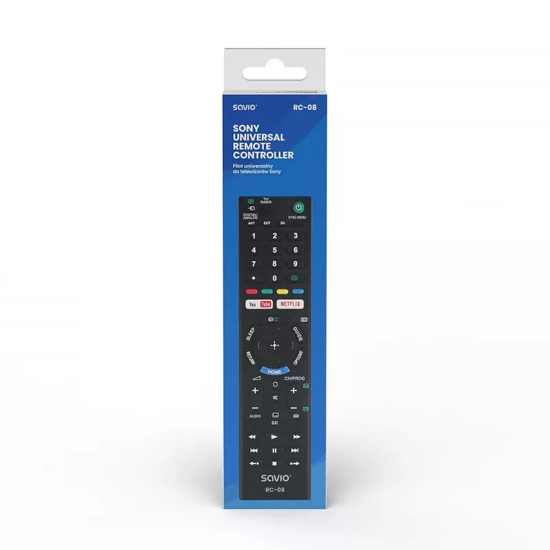 Mando a distancia Savio RC-08 TV botones