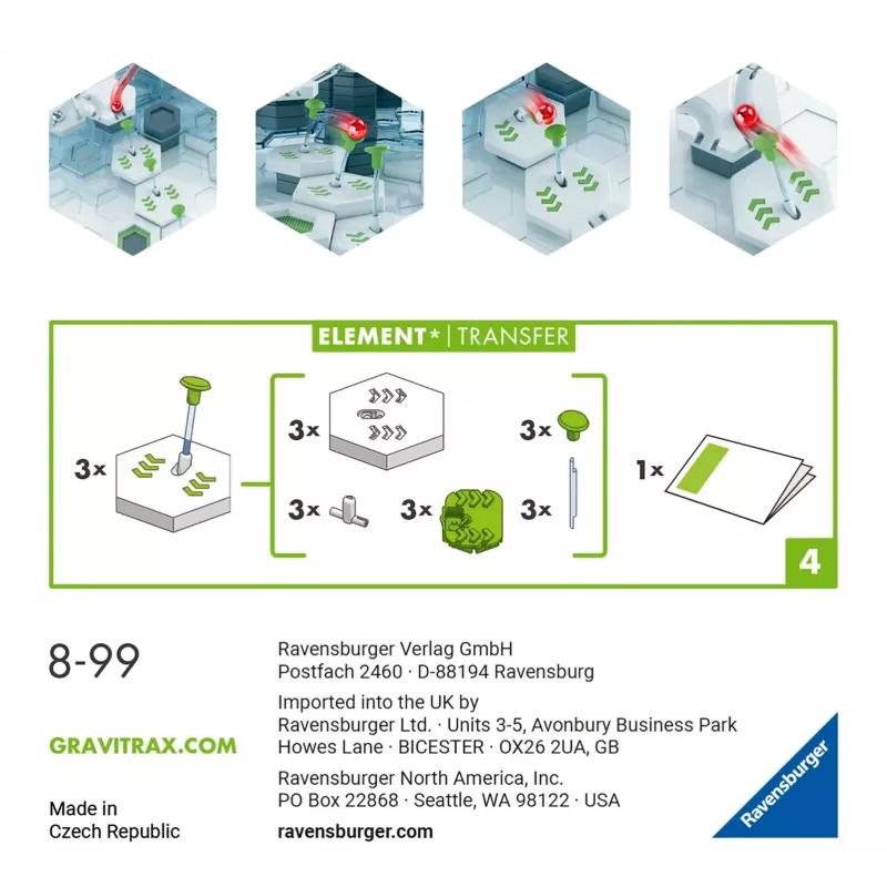 Accesorio Ravensburger GraviTrax Elemento Transfer multicolor 22422