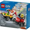 LEGO CITY 60458 Pizza vs. camión de bomberos
